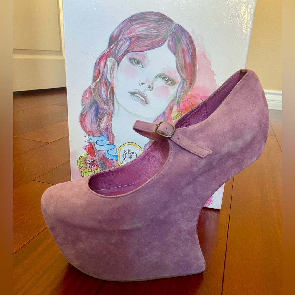 💜Jeffrey Campbell Night Walk Lavender Suede Size 9💜